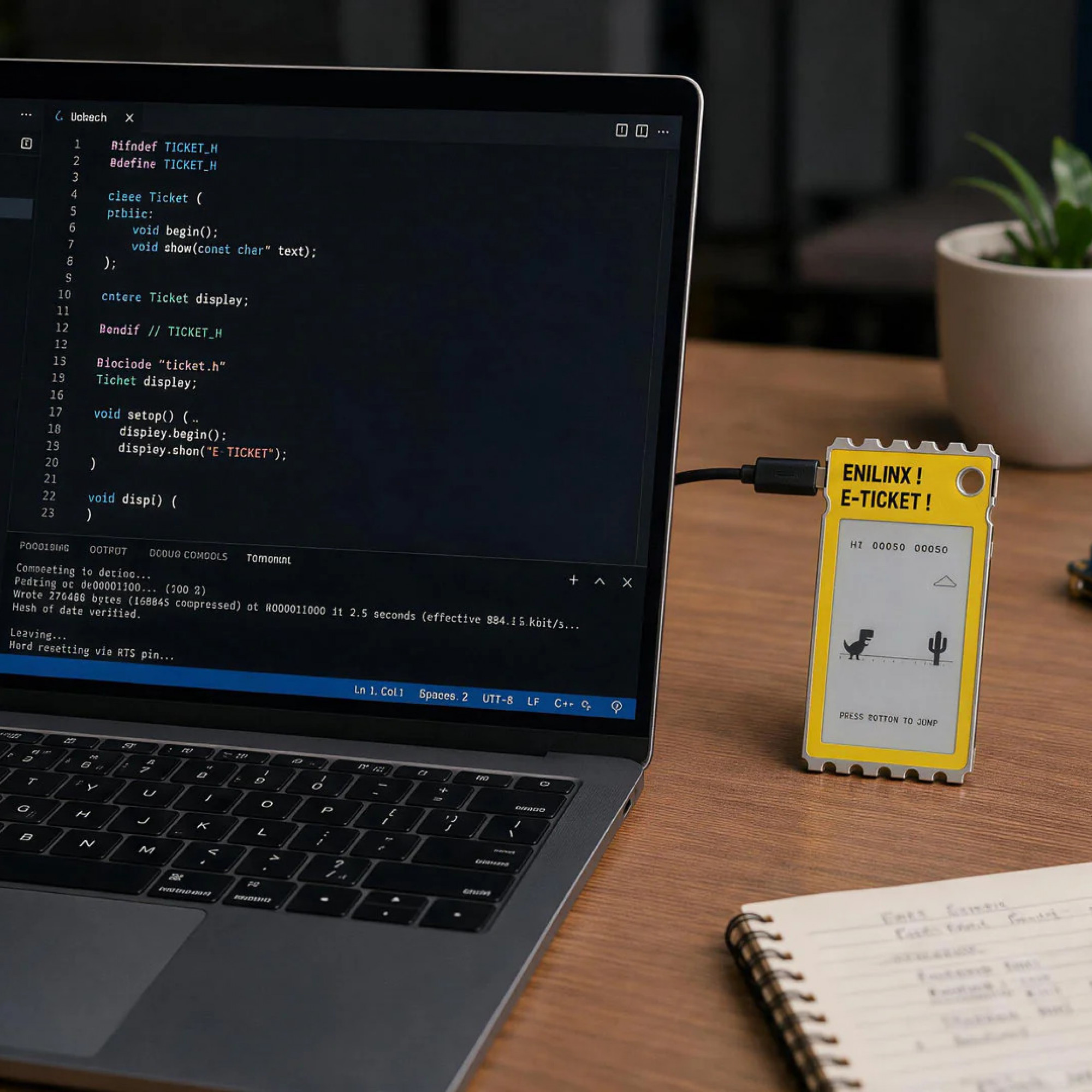Кольоровий пристрій на базі електронного чорнила ENILINX TICKEY